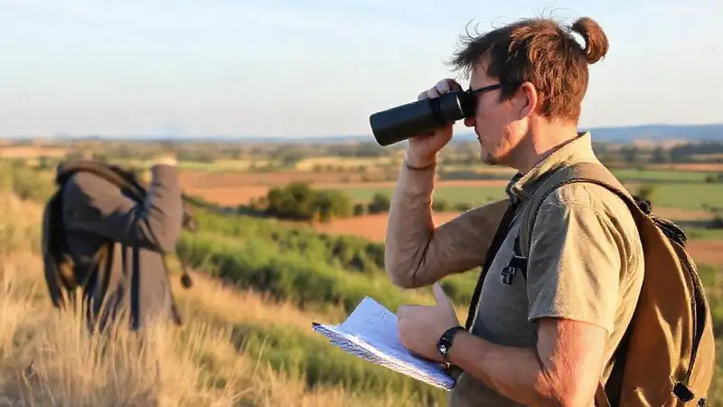 Observadores documentan aves en paisaje rural