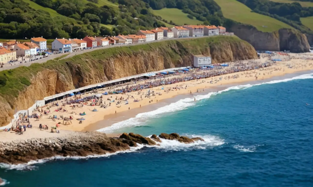 Llegada a Sanxenxo con costas vibrantes