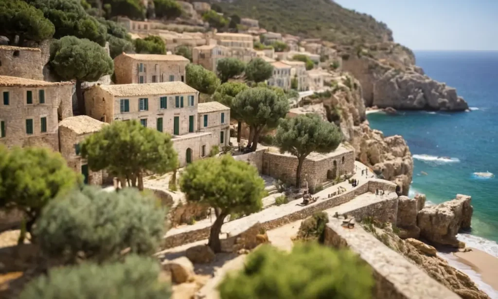 Papel pintado muestra olivos