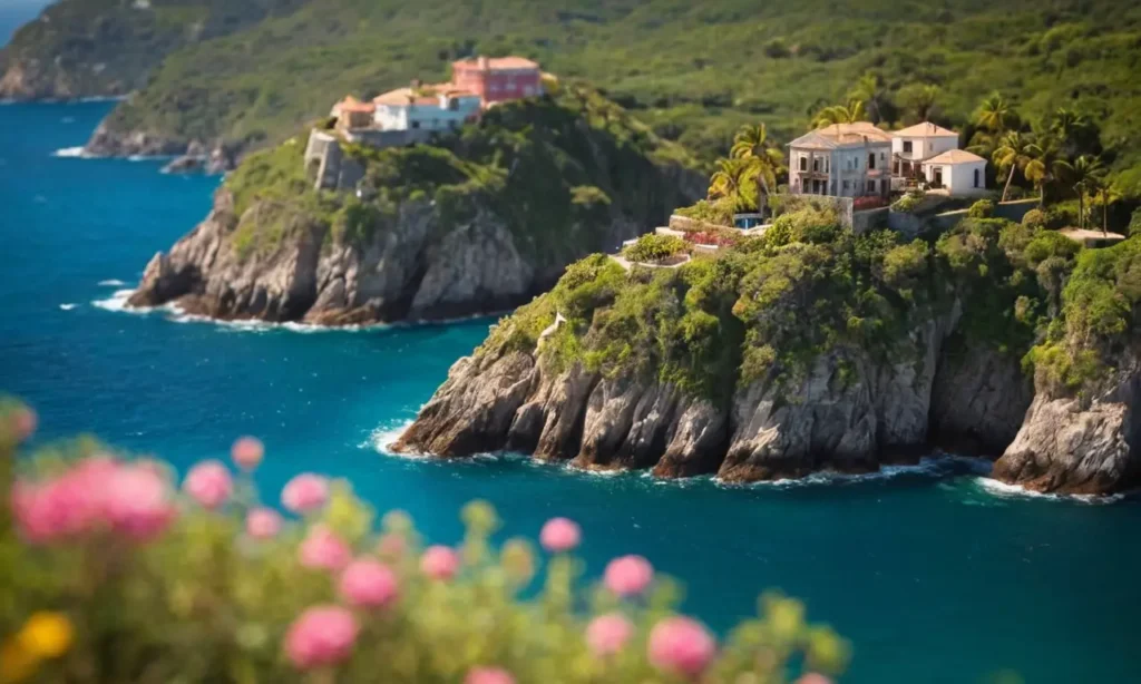 Papel pintado floral de la isla Corcubión