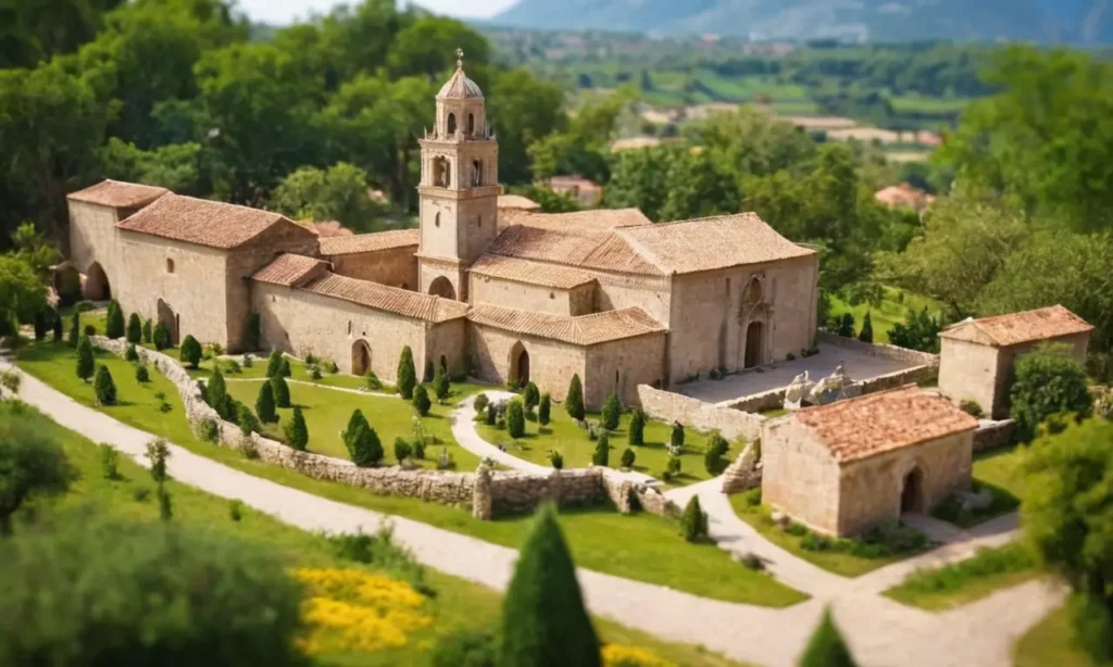 Es una guía completa de un monasterio tranquilo