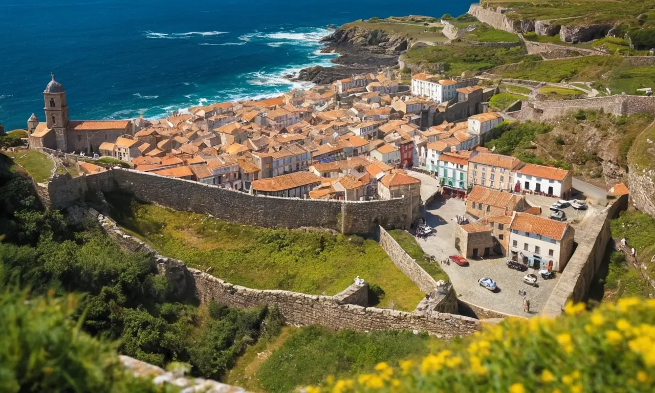 El papel pintado muestra tesoros gallegos y paisajes costeros