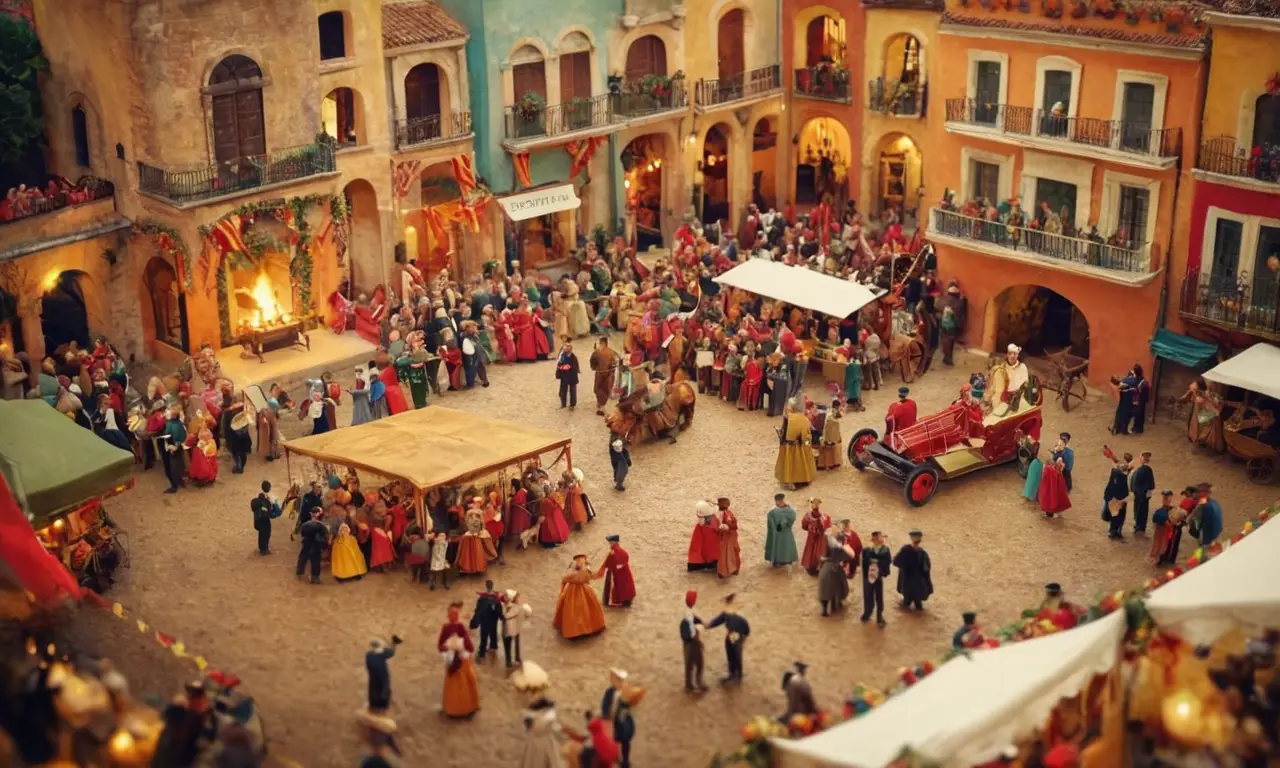 Ilustración vintage vibrante y elegante