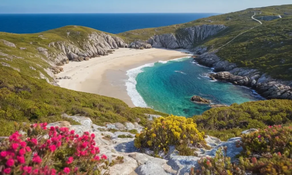 El papel tapiz muestra el espectáculo natural de Corrubedo