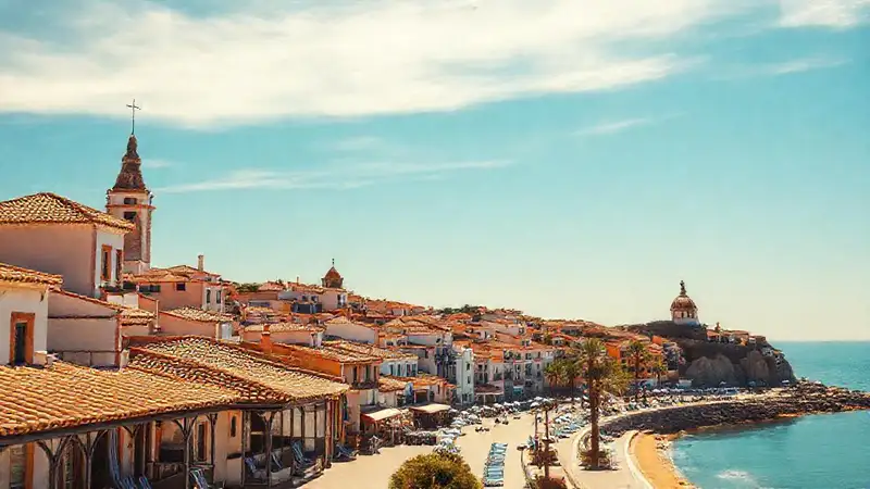 Un pueblo costero español encantador y soleado