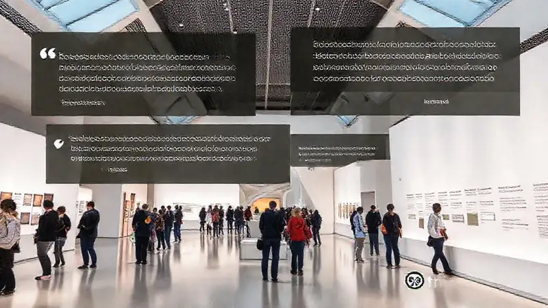 El museo ofrece un diseño moderno y tranquilo