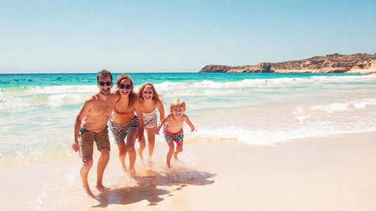 Coruña ofrece una playa idílica y feliz
