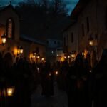 La aldea española evocaba misterio y fe