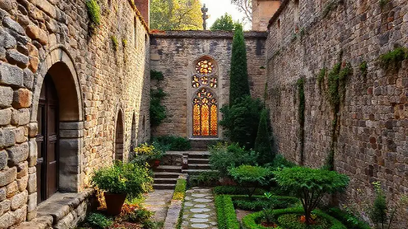 Un monasterio antiguo y sereno
