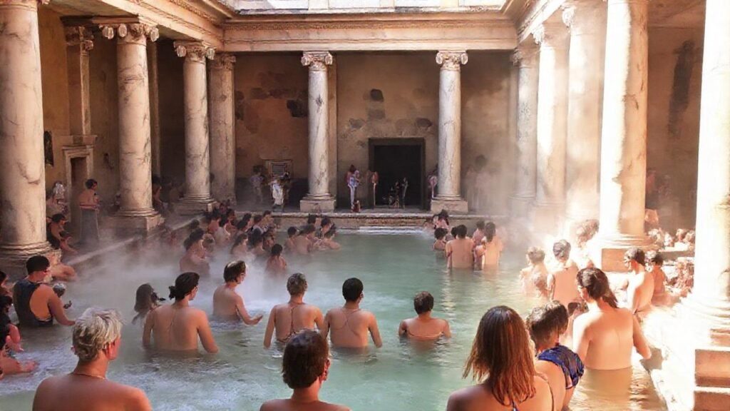 Roma antigua: baños relajantes y acogedores