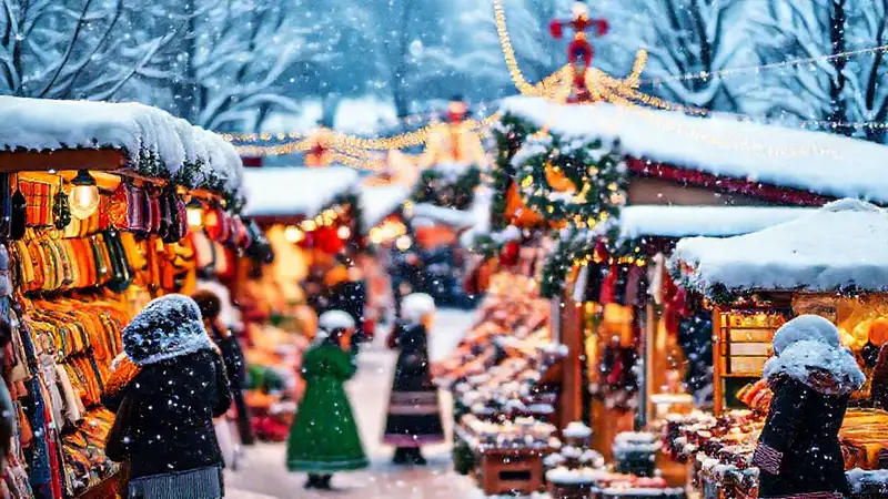 Mercado invernal, cálido y festivo en Costa da Morte