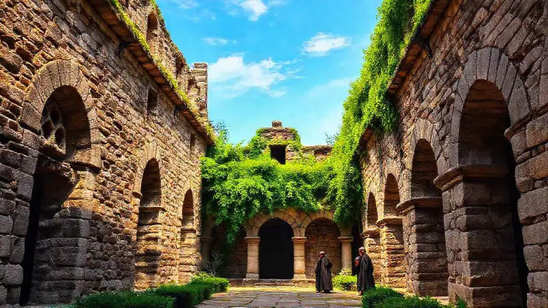 Monasterio antiguo, paz y serenidad