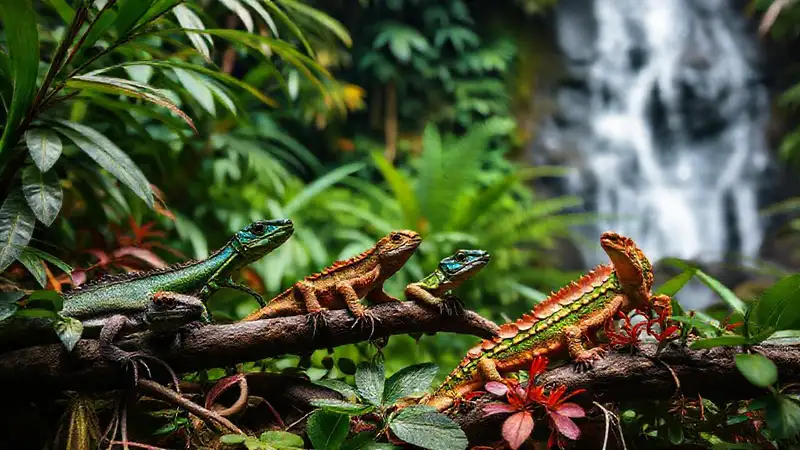 Selva tropical vibrante y húmeda
