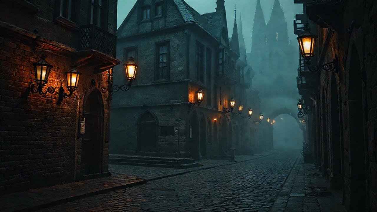 Una ciudad oscura y misteriosa espera