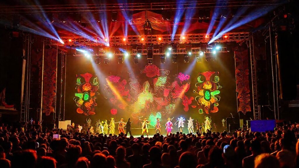 El festival gallego brillaba con color