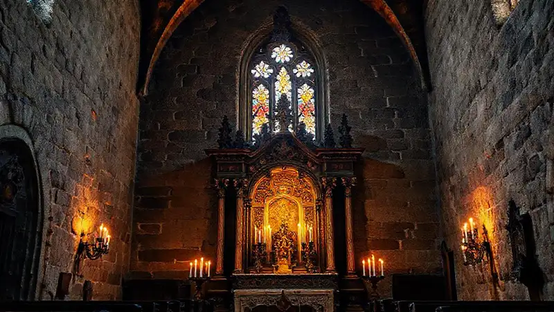 Una iglesia antigua irradia paz serena