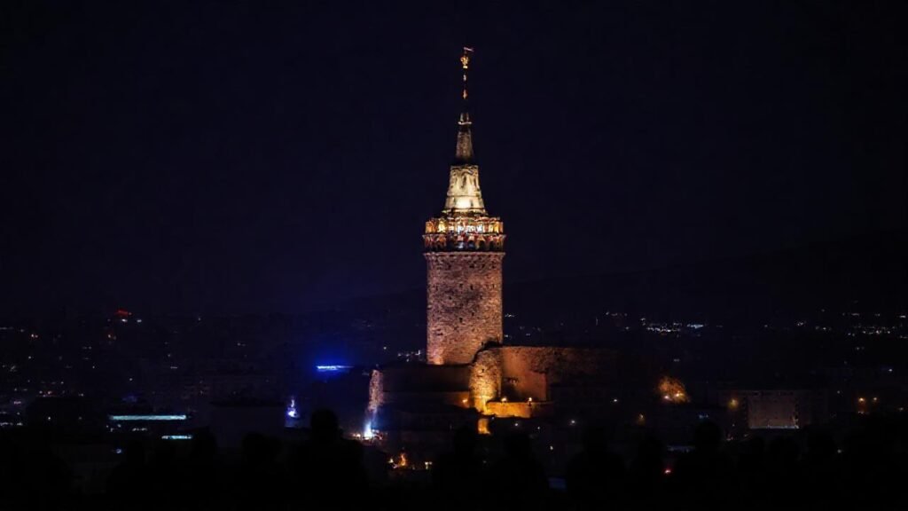 Torre de Hércules ilumina la noche