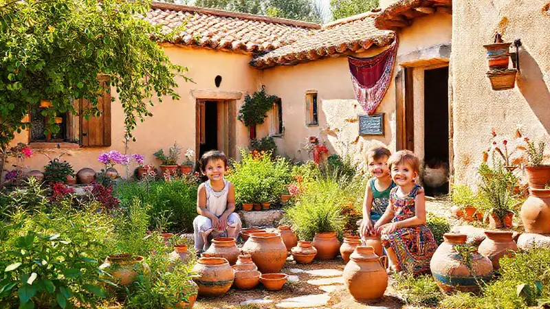 Una casa rural española luminosa y alegre