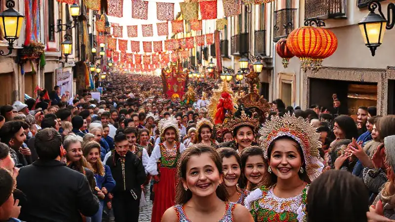 Galicia celebra Entroido con alegría colorida