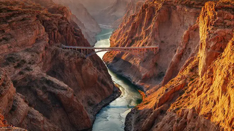 Canto impresionante de ríos y puentes