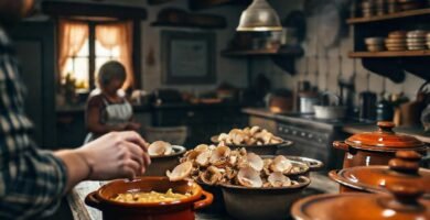 Cocina rústica evoca recuerdos familiares y sabores