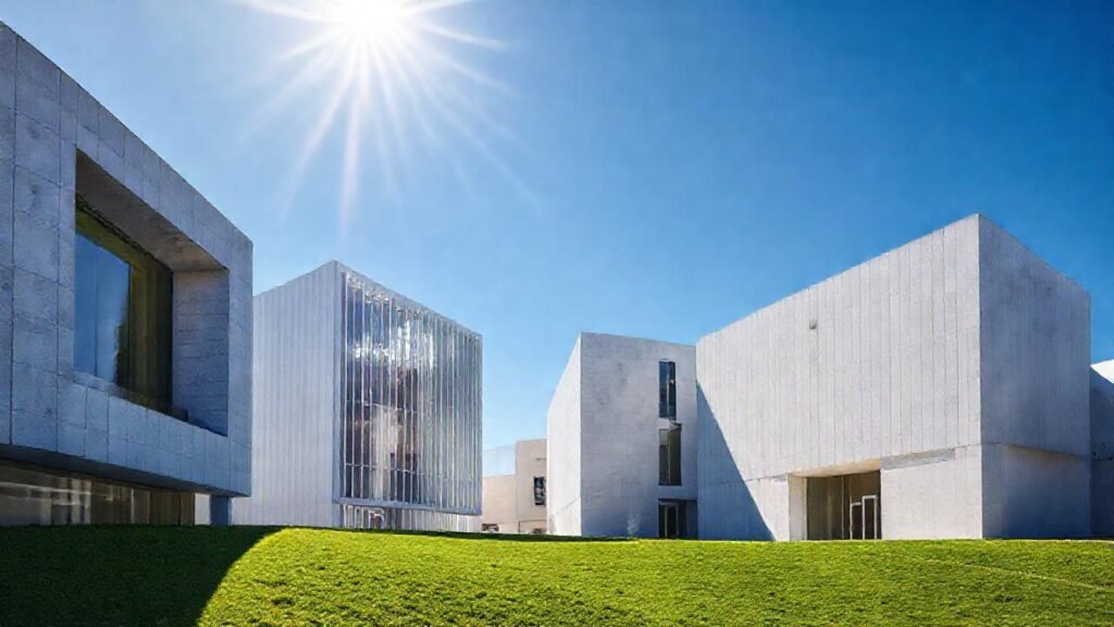 Arquitectura gallega moderna irradia luz y color