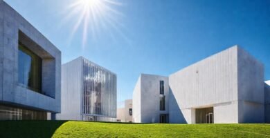 Arquitectura gallega moderna irradia luz y color