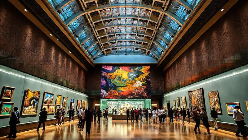 Un museo moderno y vibrante cautiva