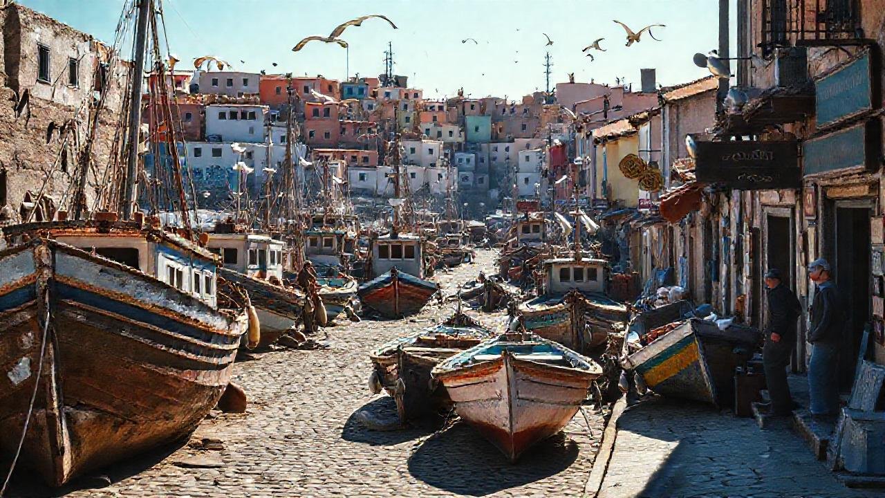 Un puerto pesquero histórico y nostálgico