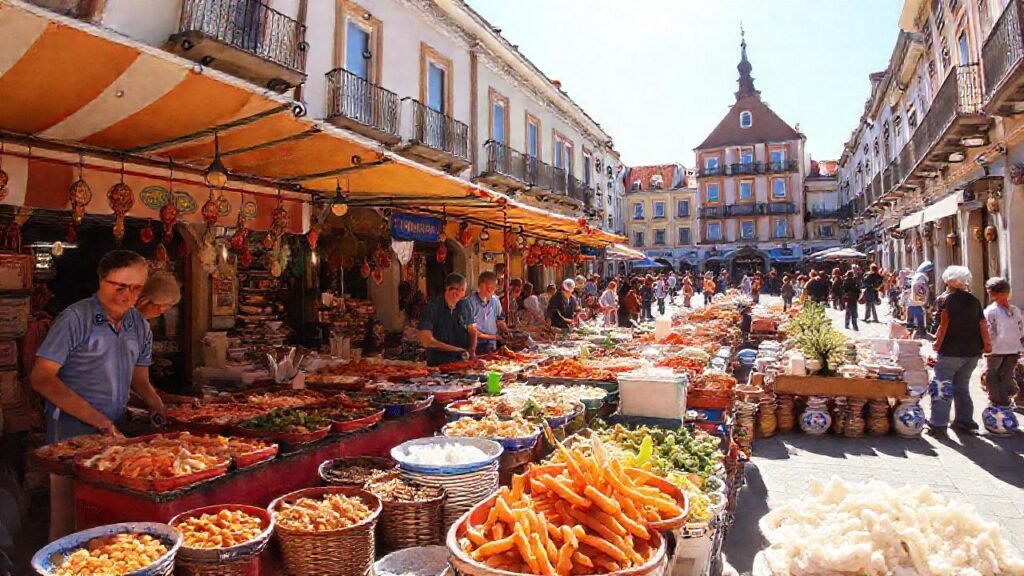 Pontevedra: un mercado vibrante y soleado
