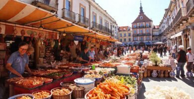 Pontevedra: un mercado vibrante y soleado