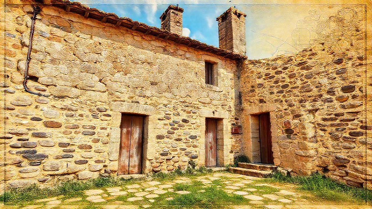 Una casa de piedra gallega, rústica y antigua