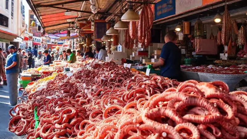 Pontevedra: mercado español vibrante y bullicioso