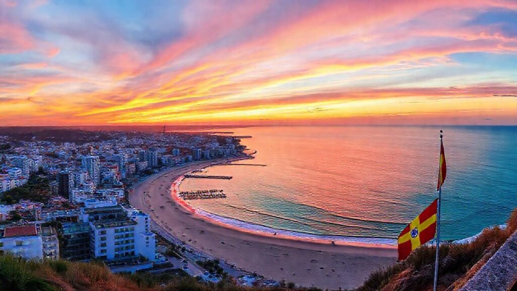 Galicia: un atardecer costero radiante