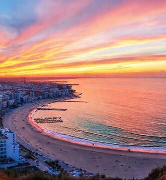 Galicia: un atardecer costero radiante