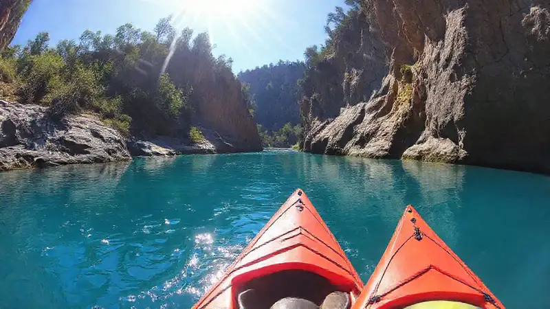 Kayak en el cañón