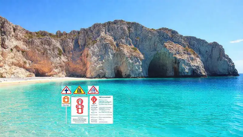 Playa segura con aguas turquesas
