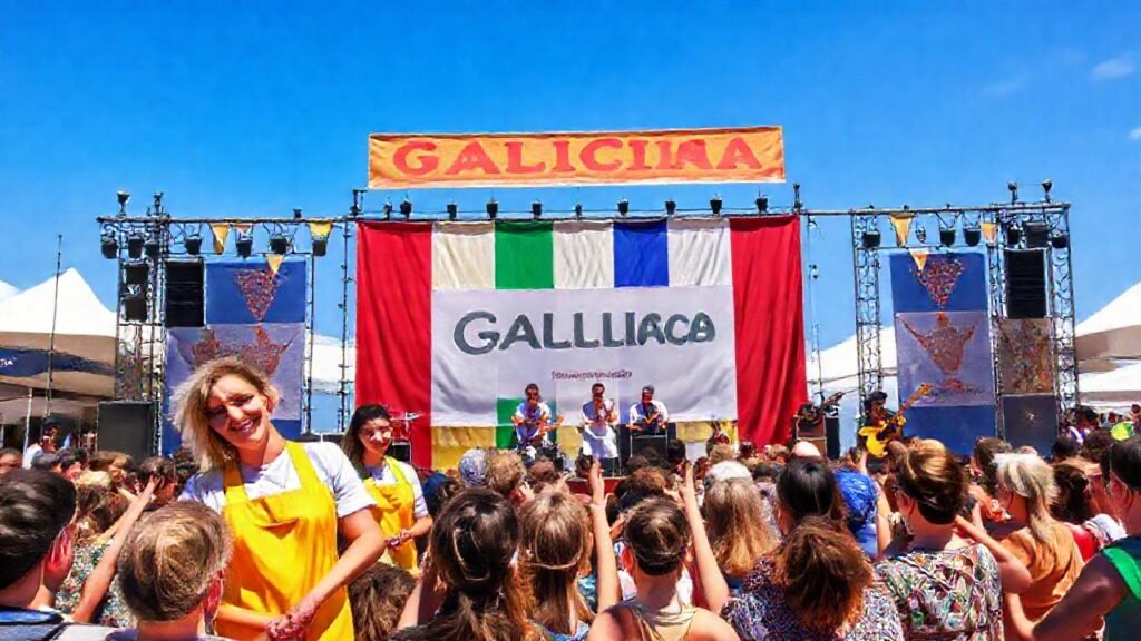 Festival gallego: alegría y colaboración