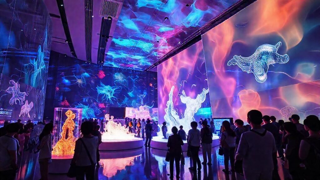 Un museo futurista cautiva con hologramas
