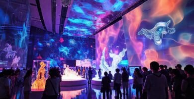 Un museo futurista cautiva con hologramas
