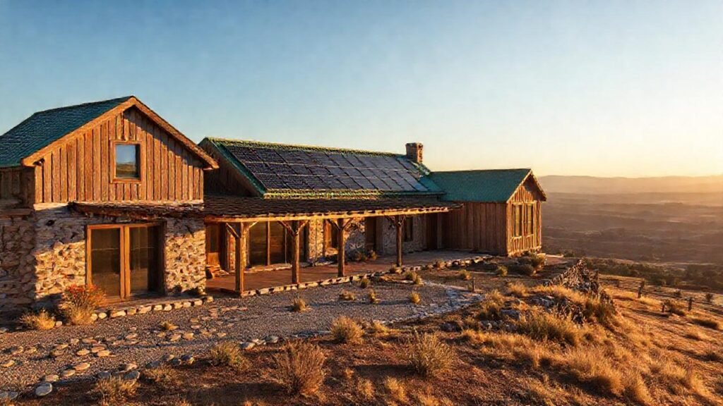Una casa rural moderna