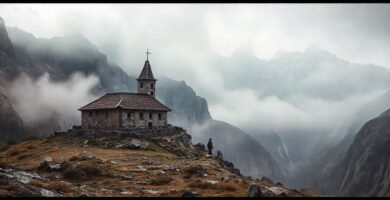 Monasterio remoto evoca misterio y soledad