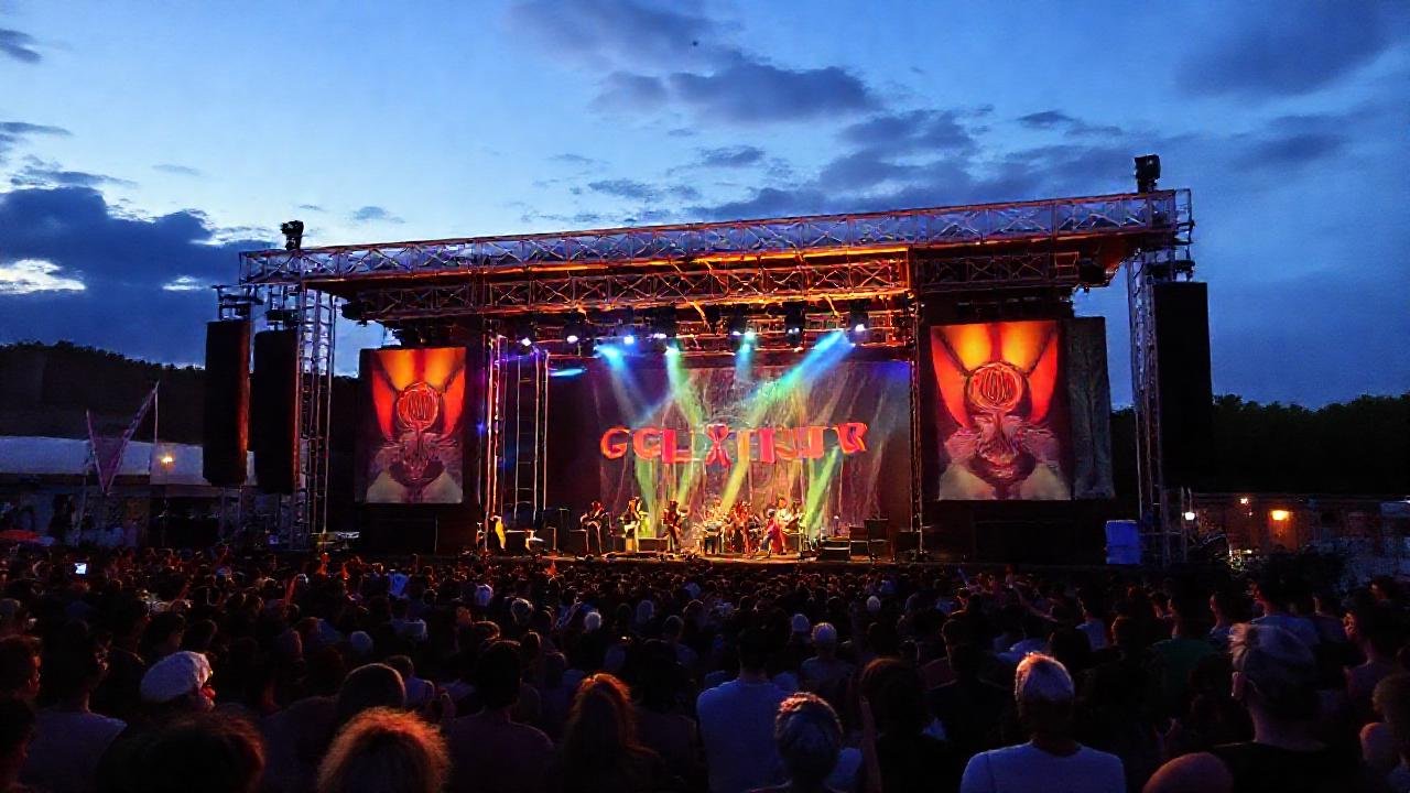 Festival gallego: luces, gente y alegría